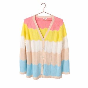 Andrée by Unit Chevron Knit Cardigan 🌈✨ Plus Size